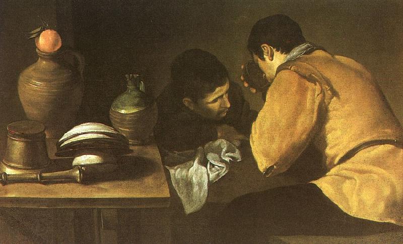 Diego Velazquez Two Men at a Table China oil painting art